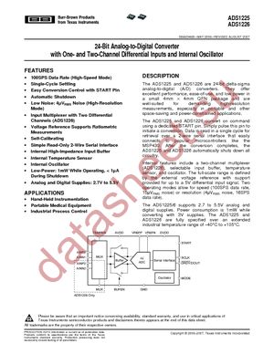 ADS1226IRGVR datasheet  